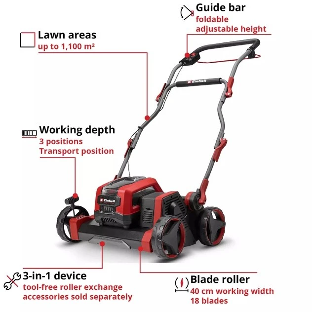 Aerator/wertykulator GP-SC 36/40 Li BL-Solo EINHELL