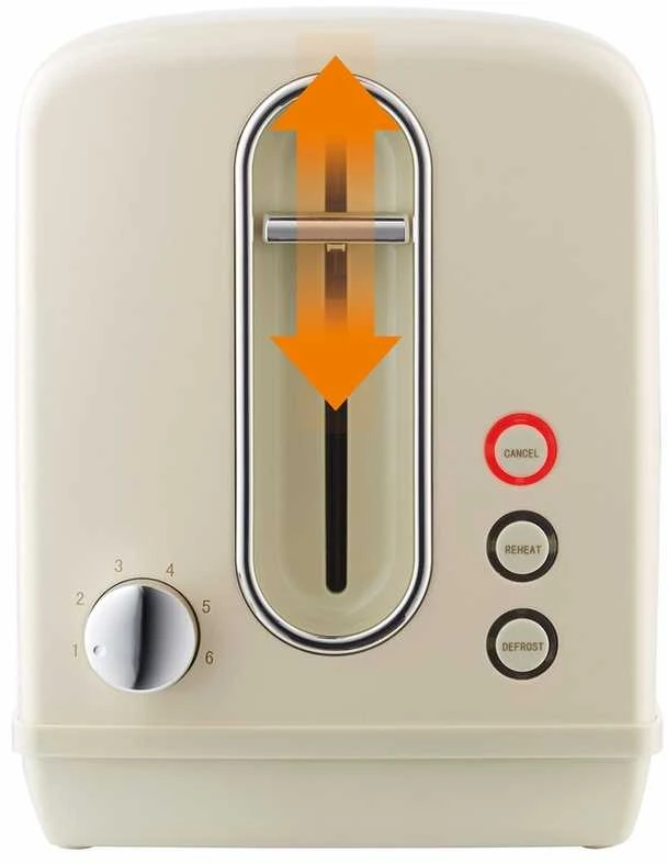 Skrudintuvas Gorenje Toaster T1100CLI rusvai gelsvas/ nerūdijantis plienas, Plastikas, metalas, 1100 W, Lizdų skaičius 2, Galios lygių skaičius 6,