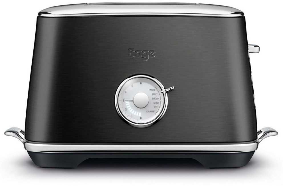 Skrudintuvas Sage the Toast Select Luxe 2 slice(s) 1000 W Juodas, Nerūdijantis plienas
