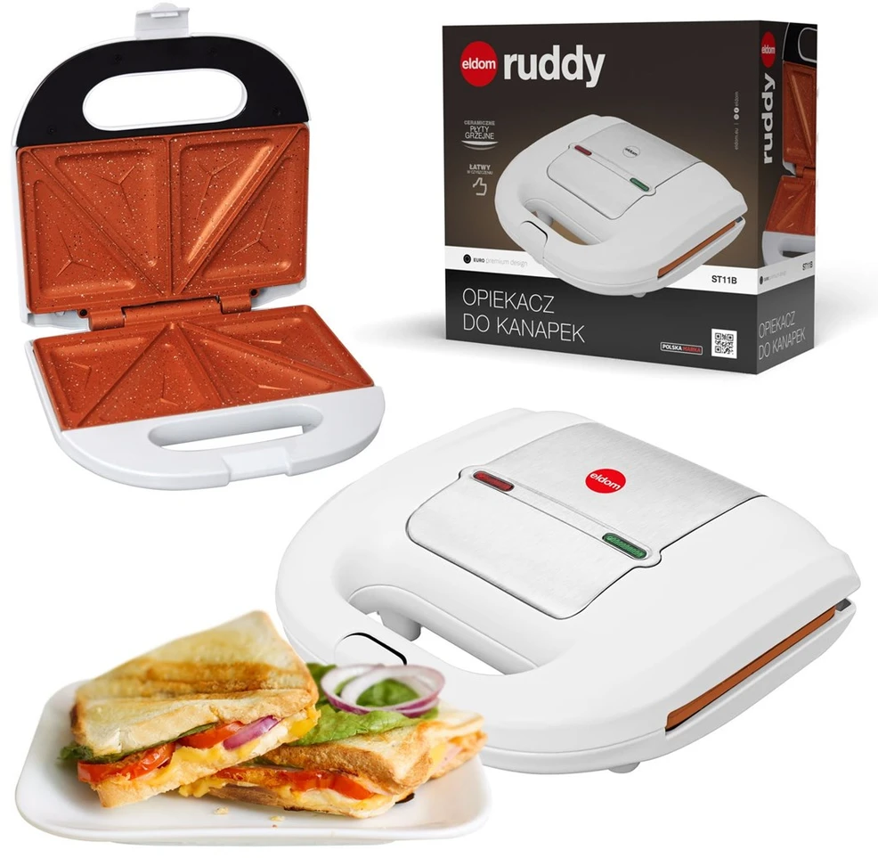 Sumuštinių keptuvas ELDOM SANDWICH MAKER ST11B RUDDY