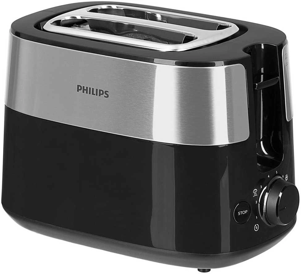 Skrudintuvas Philips Daily Collection Toaster HD2516/90, Juodas
