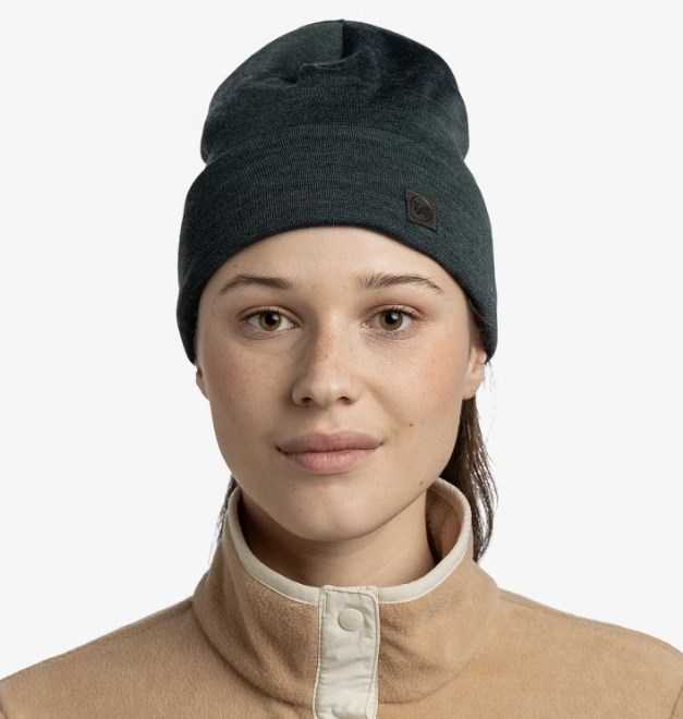 Skrybėlė - Buff Heavyweight Merino Wool Unisex Lauko Tamsiai Žalia