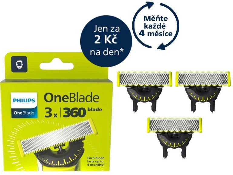 Keičiamasis peiliukas Philips OneBlade QP430/50, 3 vnt.