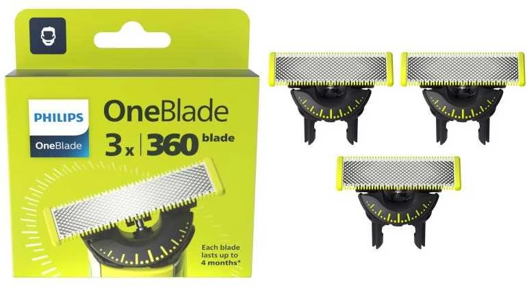 Keičiamasis peiliukas Philips OneBlade QP430/50, 3 vnt.