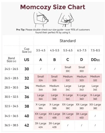 Momcozy YN21 liemenėlė maitinančioms moterims, 3XL dydis, kūno spalvos