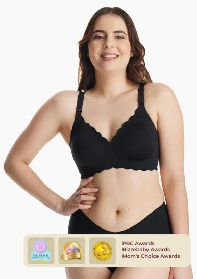 Momcozy YN46 Nursing bra, size 2XL Juodas