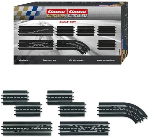 Slot car trasos priedas - Carrera plėtros rinkinys (takelio dalys slotų automobilių lenktynėms)