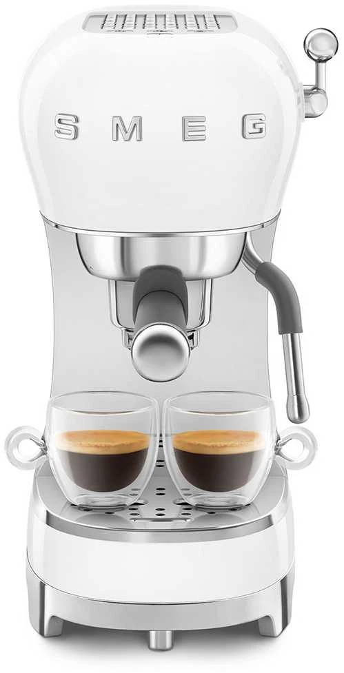 Smeg Espresso rankinis kavos aparatas ECF02WHEU, Baltos spalvos