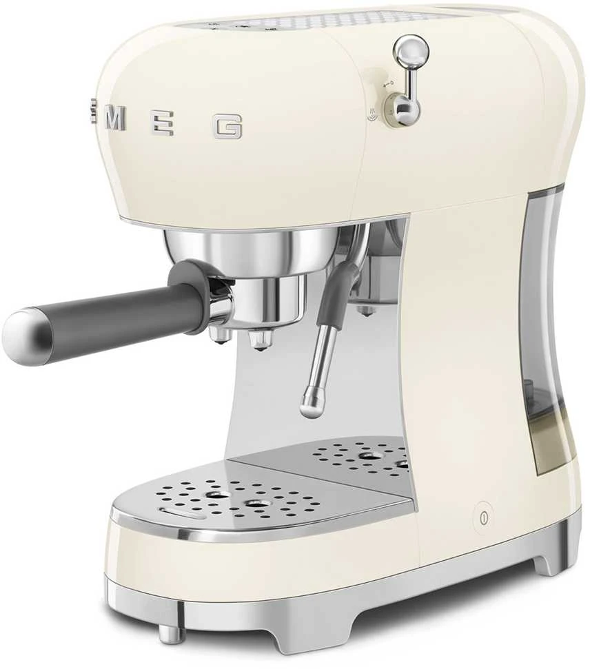 Smeg Espresso rankinis kavos aparatas ECF02CREU, Kreminės spalvos