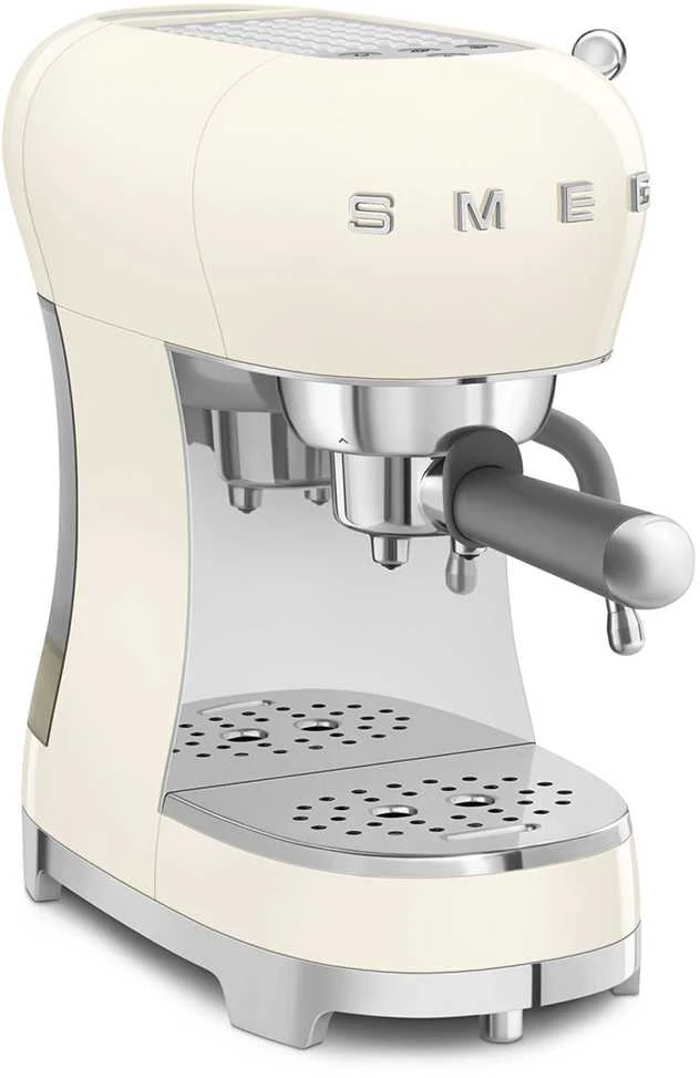 Smeg Espresso rankinis kavos aparatas ECF02CREU, Kreminės spalvos
