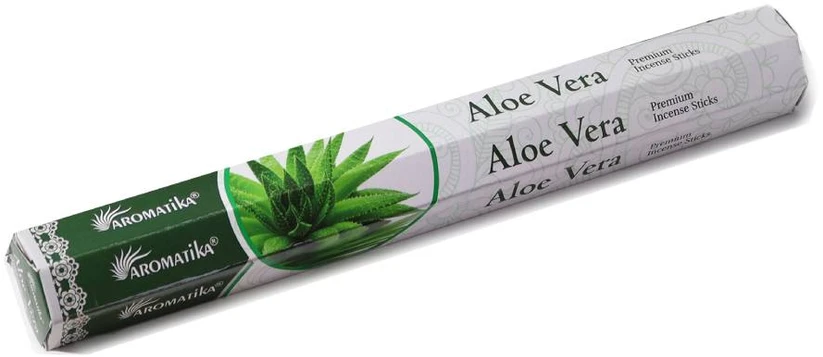 Aromatika Aloe Vera natūralūs smilkalai lazdelėmis – rankų darbo, be anglies, 20 g