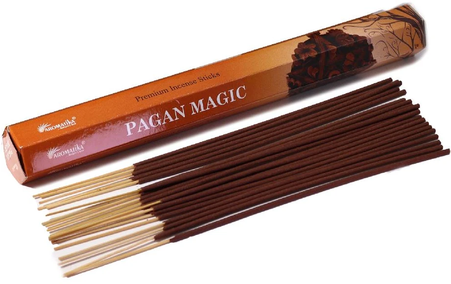 Aromatika Pagan Magic natūralūs smilkalai lazdelės be anglies su eteriniais aliejais 20 g