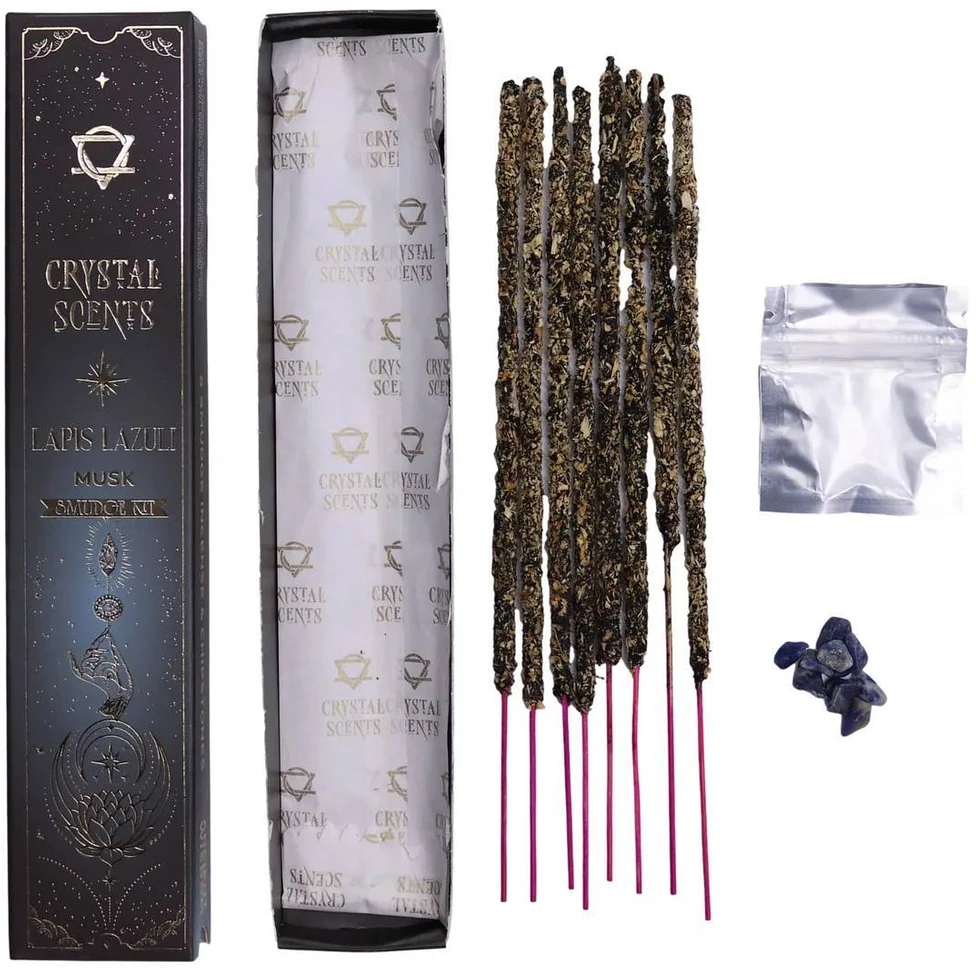 Smilkalai - Crystal Scents Muskuso Kvapo Smilkalai Lazurito Kristalais