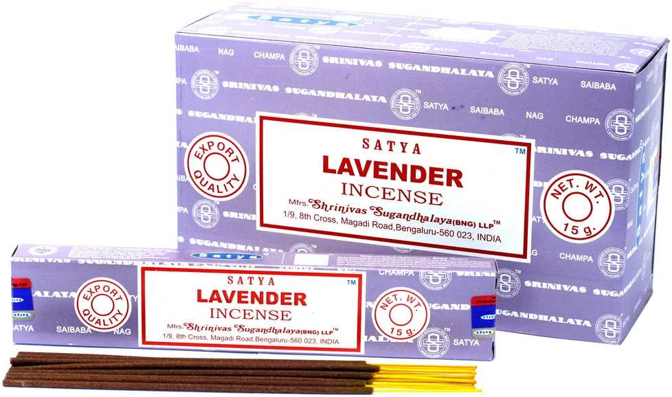 Smilkalų lazdelės Lavender, Satya, 15g