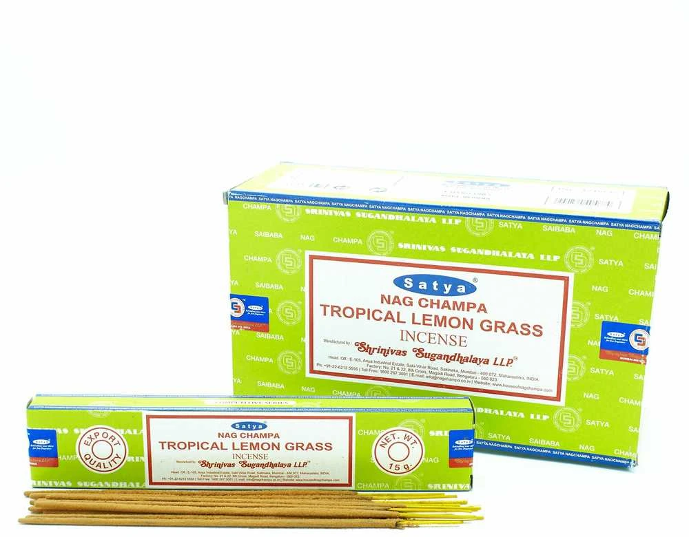 Smilkalų lazdelės Lemon Grass, Satya, 15g