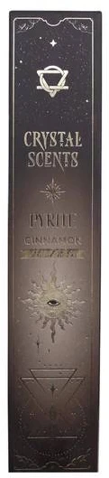 Smilkalai - Crystal Scents Cinamono Kvapo Smilkalai su Pirito Kristalais