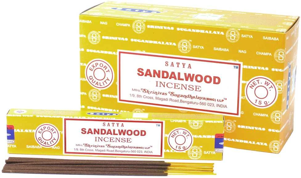 Smilkalų lazdelės Sandalwood, Satya, 15g