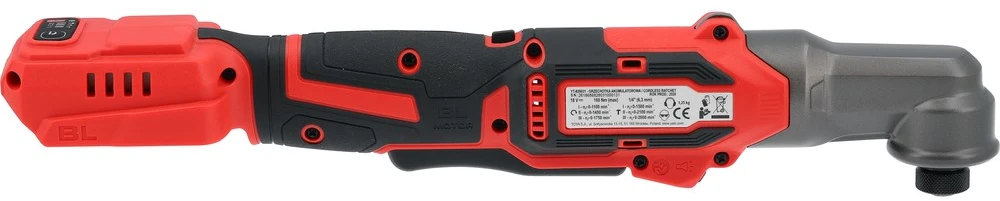 Smūginis terkšlinis veržliasukis - YATO YT-828031 18 V 160 Nm Raudonas, Juodas