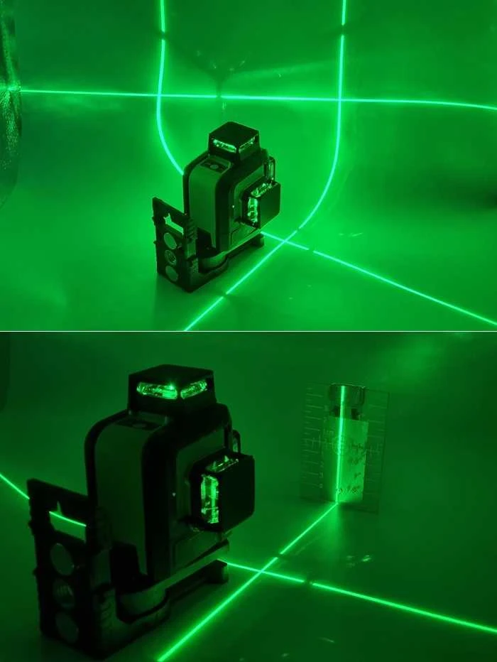 Sndway Lazerinis nivelyras 3D, iki 30m, žalio spindulio