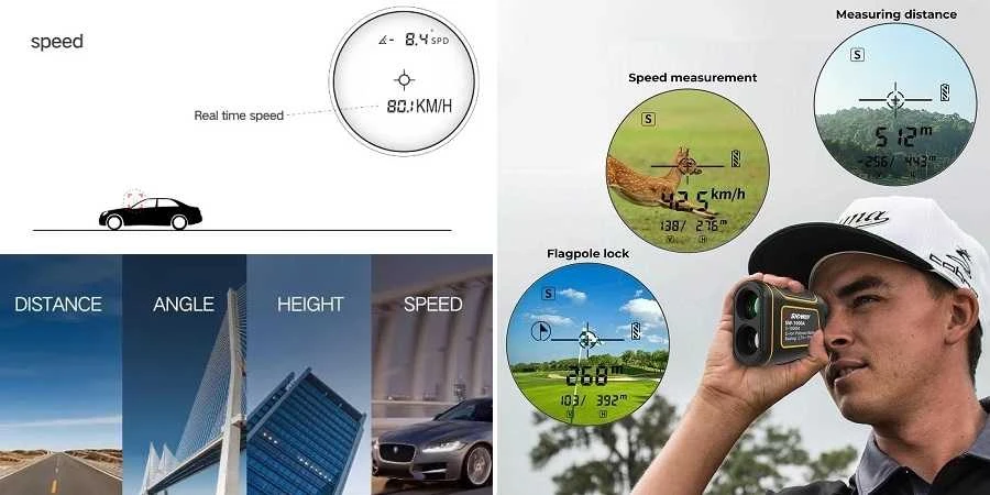 Sndway Profesionalus lazerinis atstumo matuoklis iki 1500m