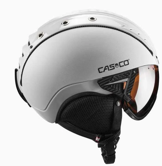 Slidinėjimo šalmas CASCO SP-2 Carbonic Visor Baltas M 55-57