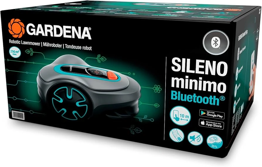 Gardena robotinė vejapjovė SILENO minimo 350, baterinė, pjovimo aukštis 20–45 mm, 15208-47
