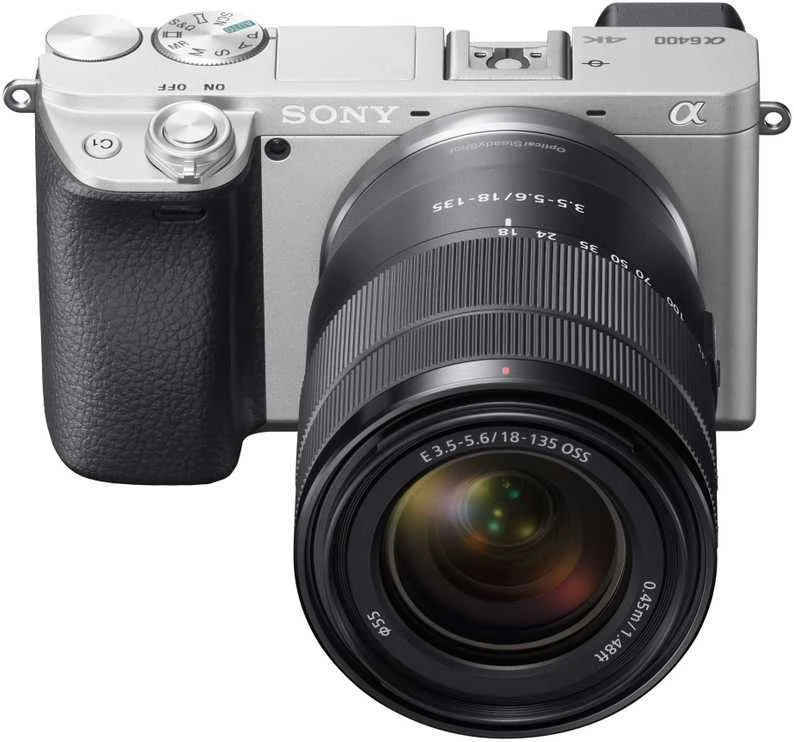 Sony A6400 + 18-135mm OSS (Sidabrinis) | (ILCE-6400M/S) | (α6400) | (Alpha 6400)
