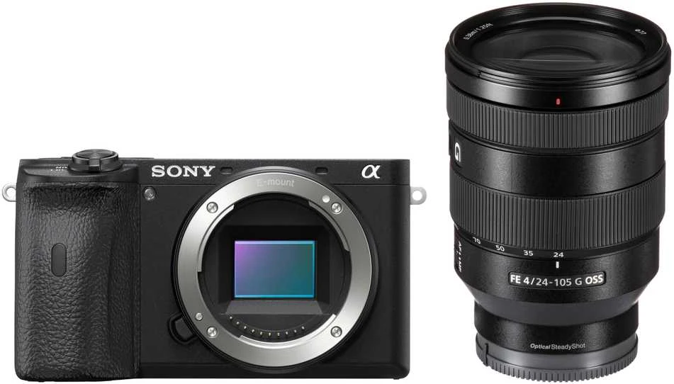 Sony A6600 + FE 24-105mm F4 G OSS (Juodas) | ILCE-6600/B) | (α6600) | (Alpha 6600) | (SEL24105G)