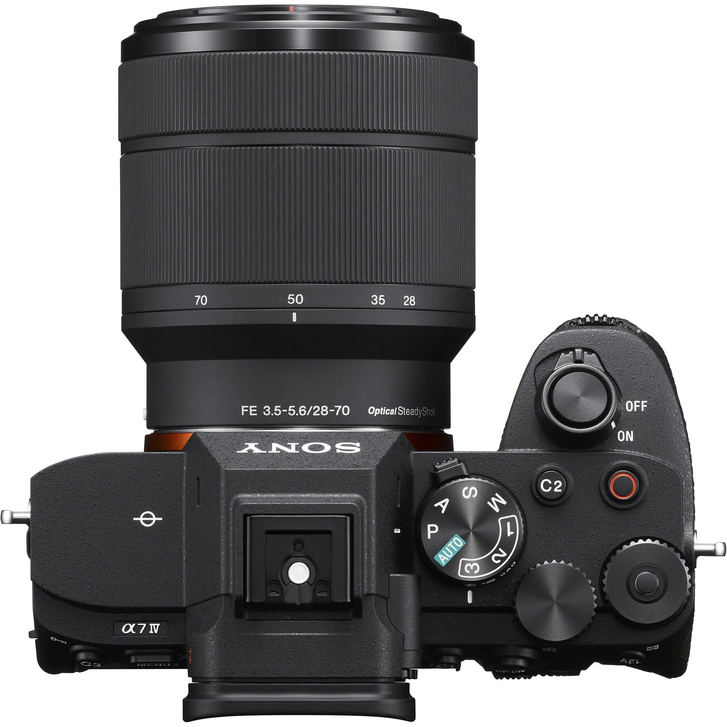 „Sony ILCE-7M4K Alpha A7 IV“ veidrodinis skaitmeninis fotoaparatas su 28–70 mm objektyvu