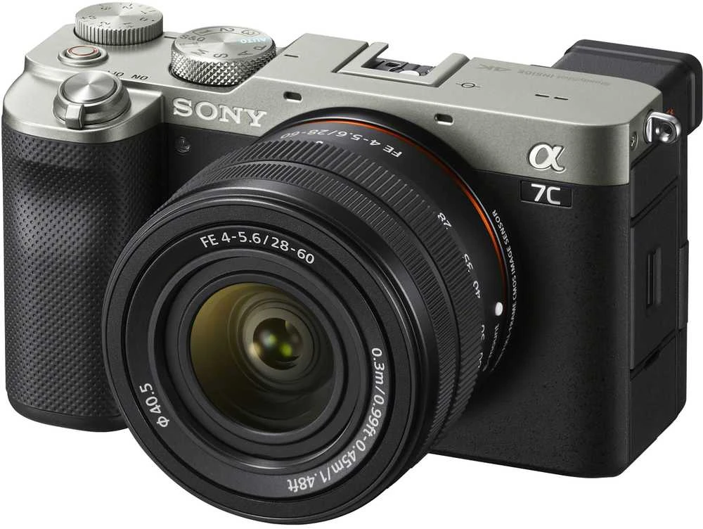 ILCE-7CL Sony Alpha A7C viso kadro beveidrodinis fotoaparatas su keičiamais objektyvais ir Sony FE 28-60 mm F4-5.6 priartinimo objektyvu, Sidabrinis | Sony | Viso kadro beveidrodinis fotoaparatas su keičiamais objektyvais ir Sony FE 28-60 mm F4-5.6 priartinimo objektyvu | Alpha A7C | Beveidrodinio fotoaparato korpusas | 24,2 MP | ISO jautrumas (maks.) 102400 | Ekrano įstrižainė 3.0" | Vaizdo įrašymas | „Wi-Fi“ | Greitas hibridinis AF | Didinimas 0,59 k. | Vaizdo ieškiklis | CMOS | Sidabrinis
