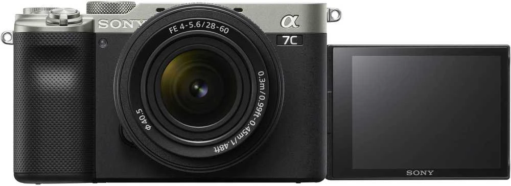 ILCE-7CL Sony Alpha A7C viso kadro beveidrodinis fotoaparatas su keičiamais objektyvais ir Sony FE 28-60 mm F4-5.6 priartinimo objektyvu, Sidabrinis | Sony | Viso kadro beveidrodinis fotoaparatas su keičiamais objektyvais ir Sony FE 28-60 mm F4-5.6 priartinimo objektyvu | Alpha A7C | Beveidrodinio fotoaparato korpusas | 24,2 MP | ISO jautrumas (maks.) 102400 | Ekrano įstrižainė 3.0" | Vaizdo įrašymas | „Wi-Fi“ | Greitas hibridinis AF | Didinimas 0,59 k. | Vaizdo ieškiklis | CMOS | Sidabrinis