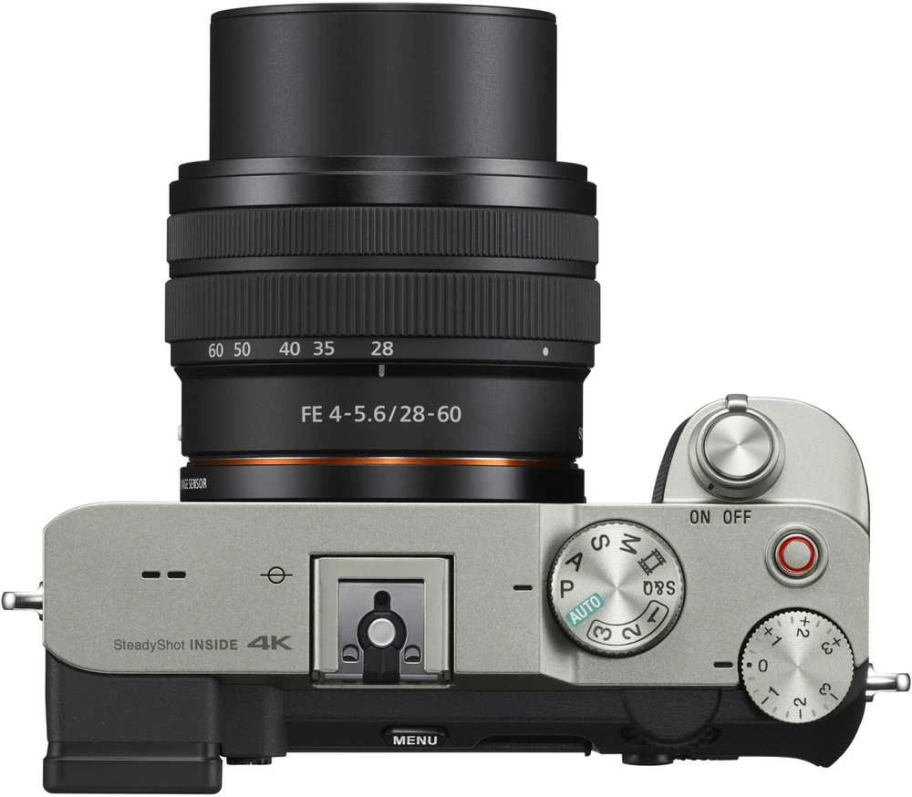 ILCE-7CL Sony Alpha A7C viso kadro beveidrodinis fotoaparatas su keičiamais objektyvais ir Sony FE 28-60 mm F4-5.6 priartinimo objektyvu, Sidabrinis | Sony | Viso kadro beveidrodinis fotoaparatas su keičiamais objektyvais ir Sony FE 28-60 mm F4-5.6 priartinimo objektyvu | Alpha A7C | Beveidrodinio fotoaparato korpusas | 24,2 MP | ISO jautrumas (maks.) 102400 | Ekrano įstrižainė 3.0" | Vaizdo įrašymas | „Wi-Fi“ | Greitas hibridinis AF | Didinimas 0,59 k. | Vaizdo ieškiklis | CMOS | Sidabrinis