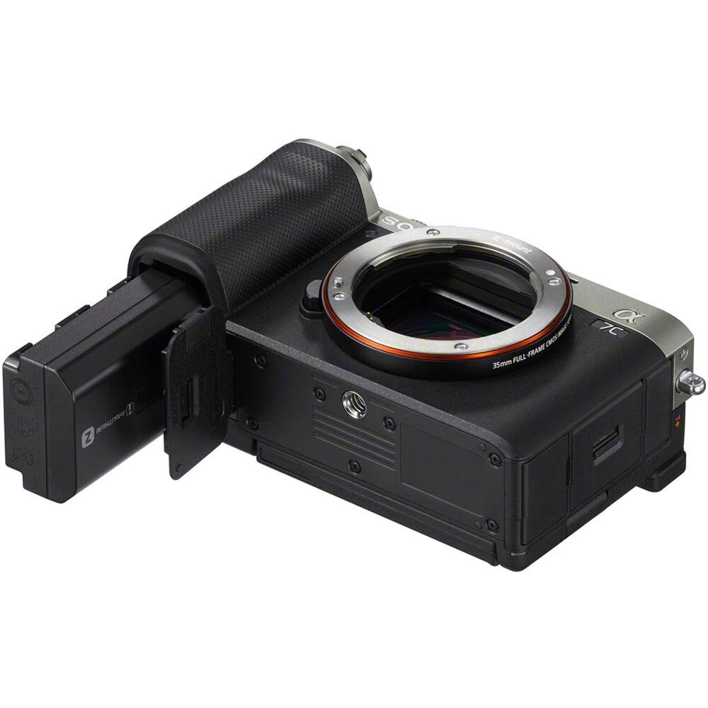 Sony „Alpha A7C“ viso kadro beveidrodinis fotoaparatas su keičiamais objektyvais, korpusas, „Sidabrinas“ | Sony | Viso kadro beveidrodinis fotoaparatas su keičiamais objektyvais | „Alpha A7C“ | Beveidrodinio fotoaparato korpusas | 24,2 MP | ISO jautrumas (maks.) 204800 | Ekrano įstrižainė 3,0 colio | Vaizdo įrašymas | „Wi-Fi“ | Greitas hibridinis AF | Didinimas 0,59 k. | Vaizdo ieškiklis | CMOS | „Sidabrinas“