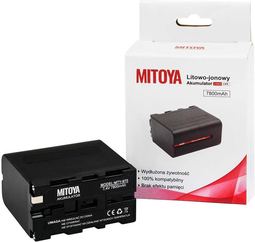 Sony Baterija - MITOYA LONG LIFE NP-F970 7800mAh Ličio Jonų