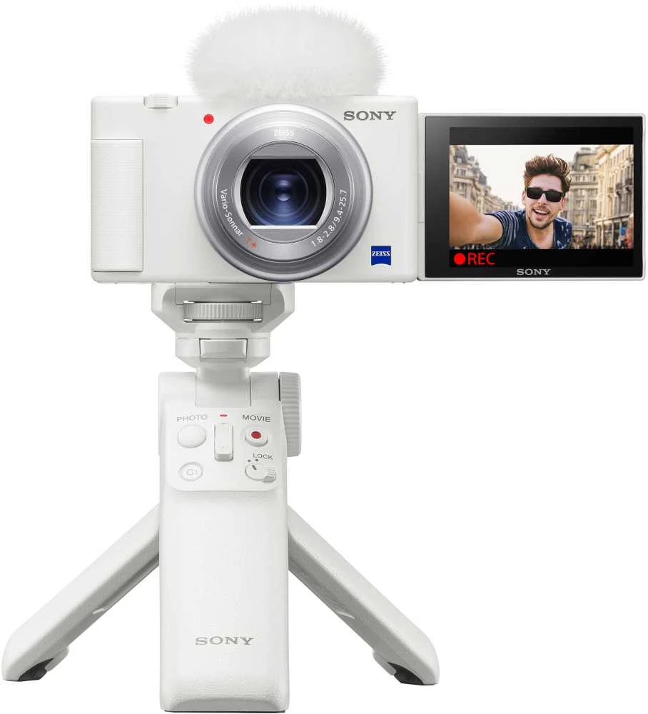 Sony GP-VPT2BT Fotoaparato rankena su nuotoliniu belaidžiu valdikliu (Baltas)