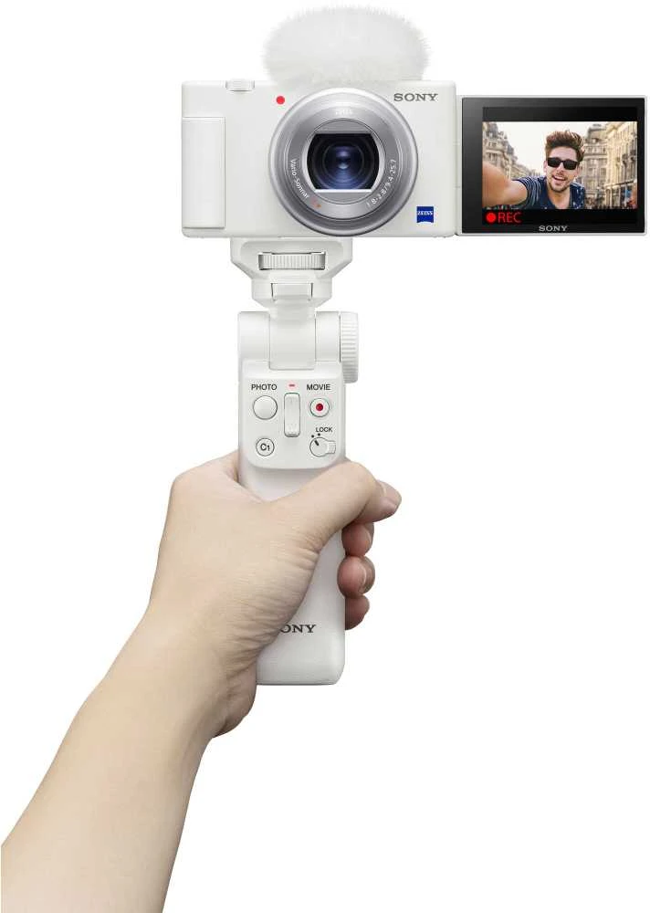Sony GP-VPT2BT Fotoaparato rankena su nuotoliniu belaidžiu valdikliu (Baltas)