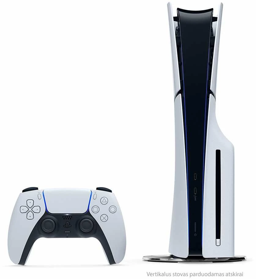 Sony PlayStation 5 SLIM žaidimų konsolė (1 TB SSD, Disc Drive)