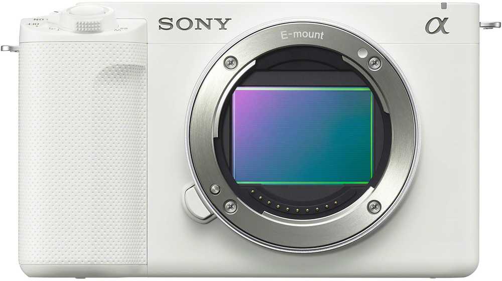 Sony ZV-E1 viso kadro vaizdo tinklaraščių kamera, baltos spalvos