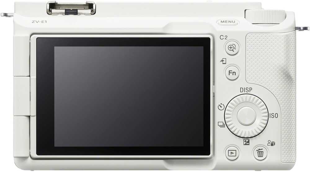 Sony ZV-E1 viso kadro vaizdo tinklaraščių kamera, baltos spalvos