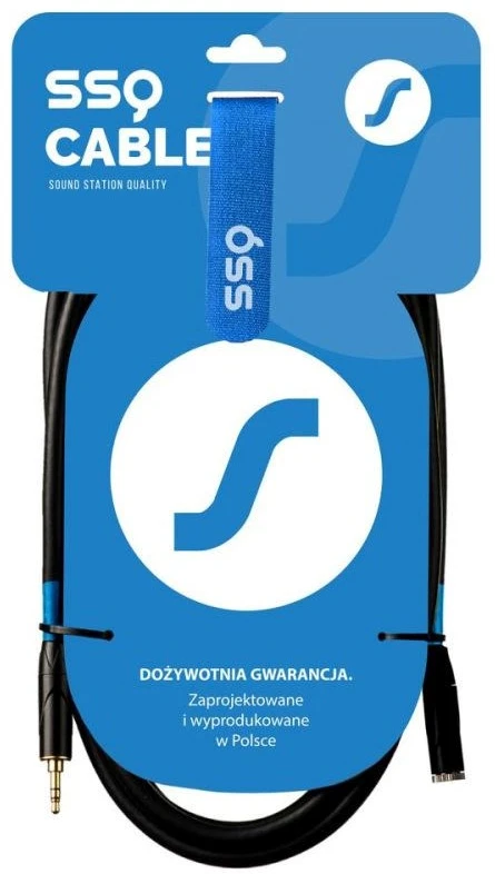 SOUND STATION QUALITY (SSQ) Jack SSQ MiG3 - Kabelio lizdas Stereo 3,5 mm - Stereo lizdas 3,5, 3 m