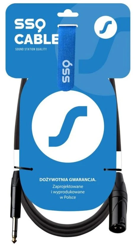 SOUND STATION QUALITY (SSQ) SSQ JSXM1 - XLR kištukas - Jack stereo 6,3 mm laidas , 1 m