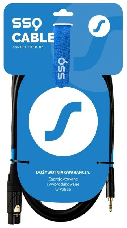 SOUND STATION QUALITY (SSQ) SSQ XLRMi3 - XLR lizdas - Jack stereo 3,5 mm laidas , 3 m