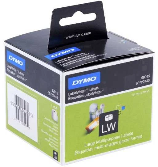 DYMO LW - Multi-Purpose Labels - 54 x 70 mm - S0722440 Balta Lipni spausdintuvo etiketė