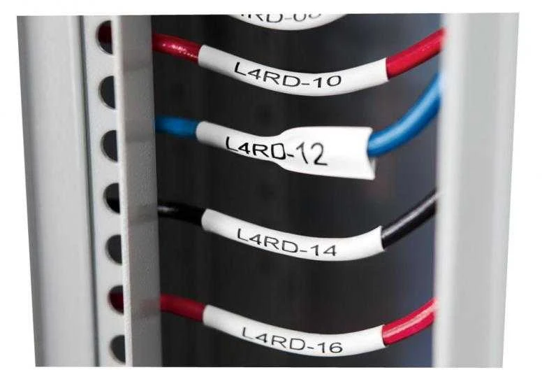 DYMO Rhino Professional, shrink tubing, 24mm, juodas text on baltas, 1.5m 1805443