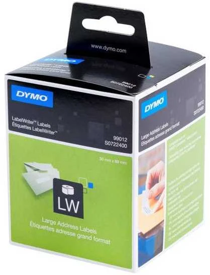 Etiketės DYMO LabelWriter 36x89 mm, 2x260 vnt. / S0722400 99012
