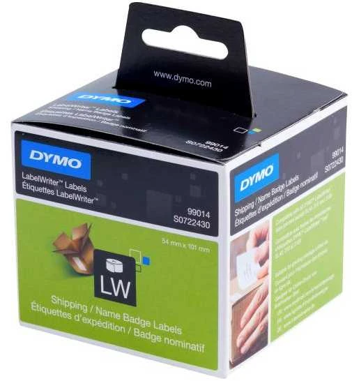 Dymo 99014 (S0722430) Etikečių ritinėlis Juodas on Baltas, 54mm x 101mm, 220 Lipdukų