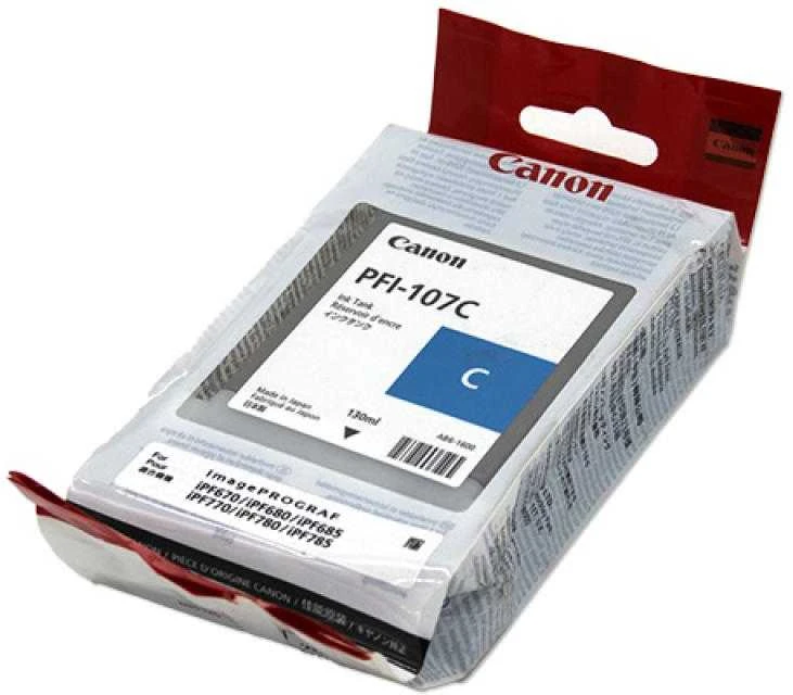 Canon Rašalas PFI107C žalsvai mėlyna | 130ml | iPF68X, 78X