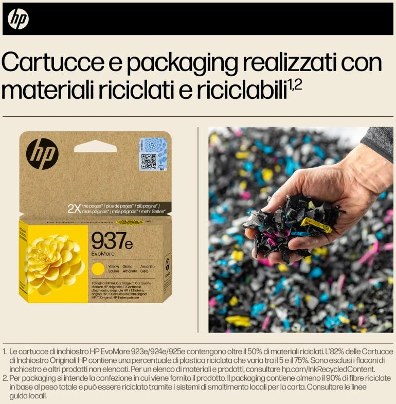 HP No. 937 geltona Instant Ink EVOMORE