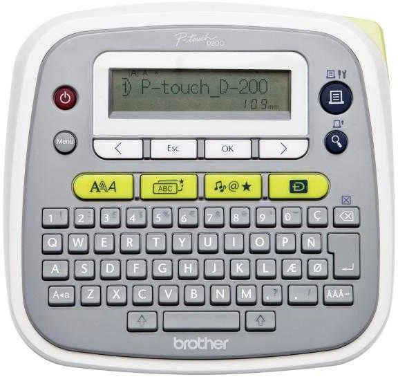 Brother P-touch D200WNVP etikečių spausdintuvas Perkėlimas terminiu būdu 180 x 180 DPI TZe QWERTY
