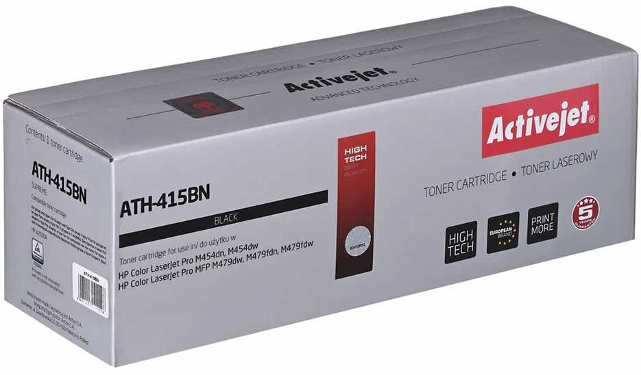 Activejet ATH-415BNX Toneris (replacement HP 415X HP415X W2030X; Supreme; 7500 pages; juodas)